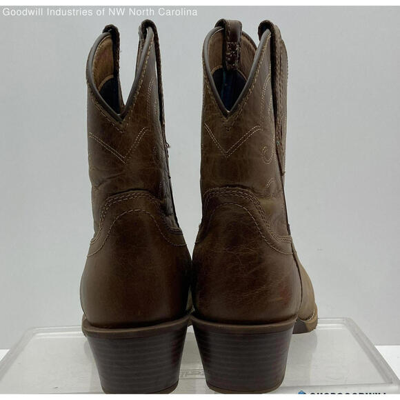 Justin Chellie Square Toe Brown Cowgirl Boots GY9510 Womenโs Size 8.5B Festival - Picture 4 of 6